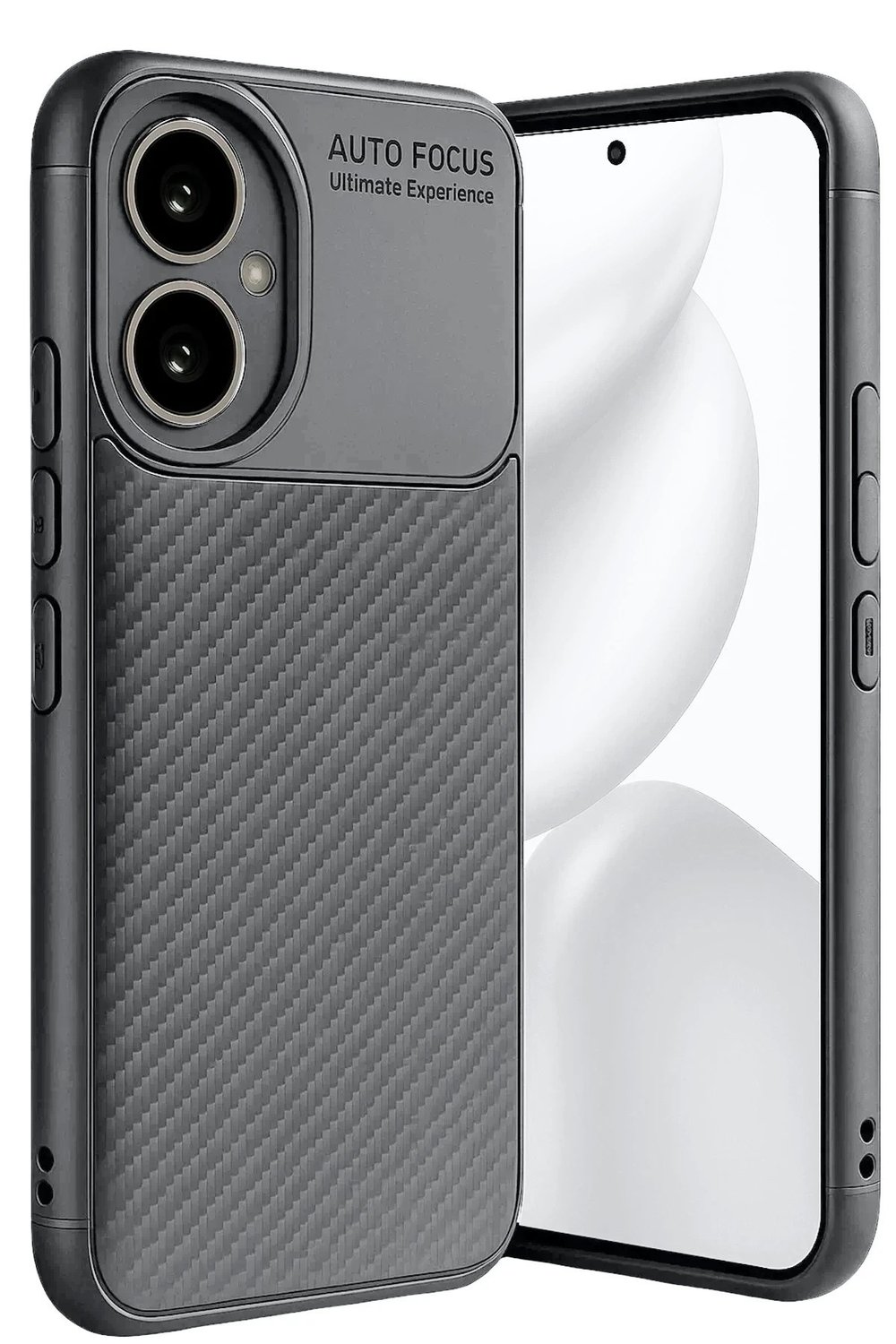 Mey İthalat®  Honor 400 Kılıf Auto Focus Karbon Kapak - Gri