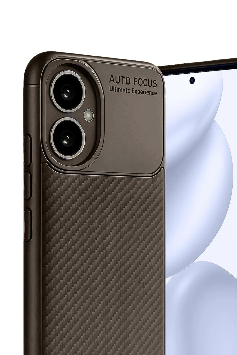 Mey İthalat®  Honor 400 Kılıf Auto Focus Karbon Kapak - Kahverengi