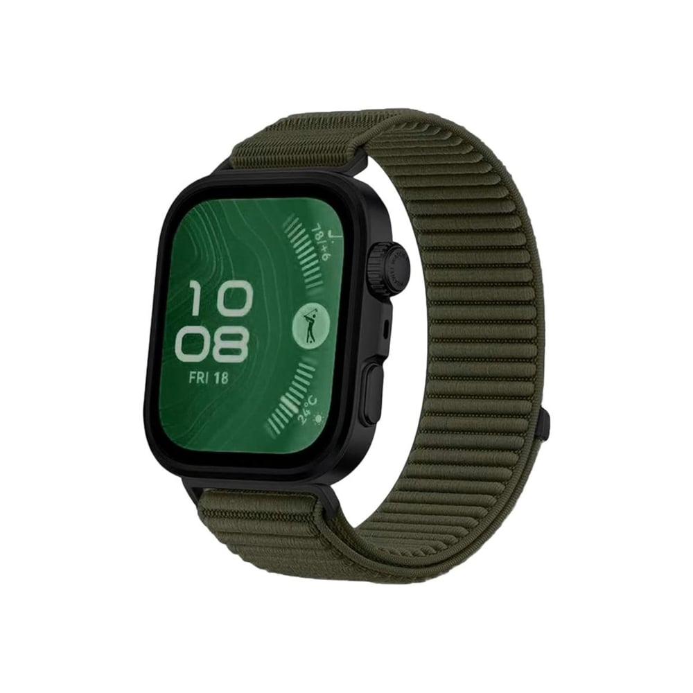Mey İthalat®  Huawei Fit 4 Braid Kordon - Koyu Yeşil