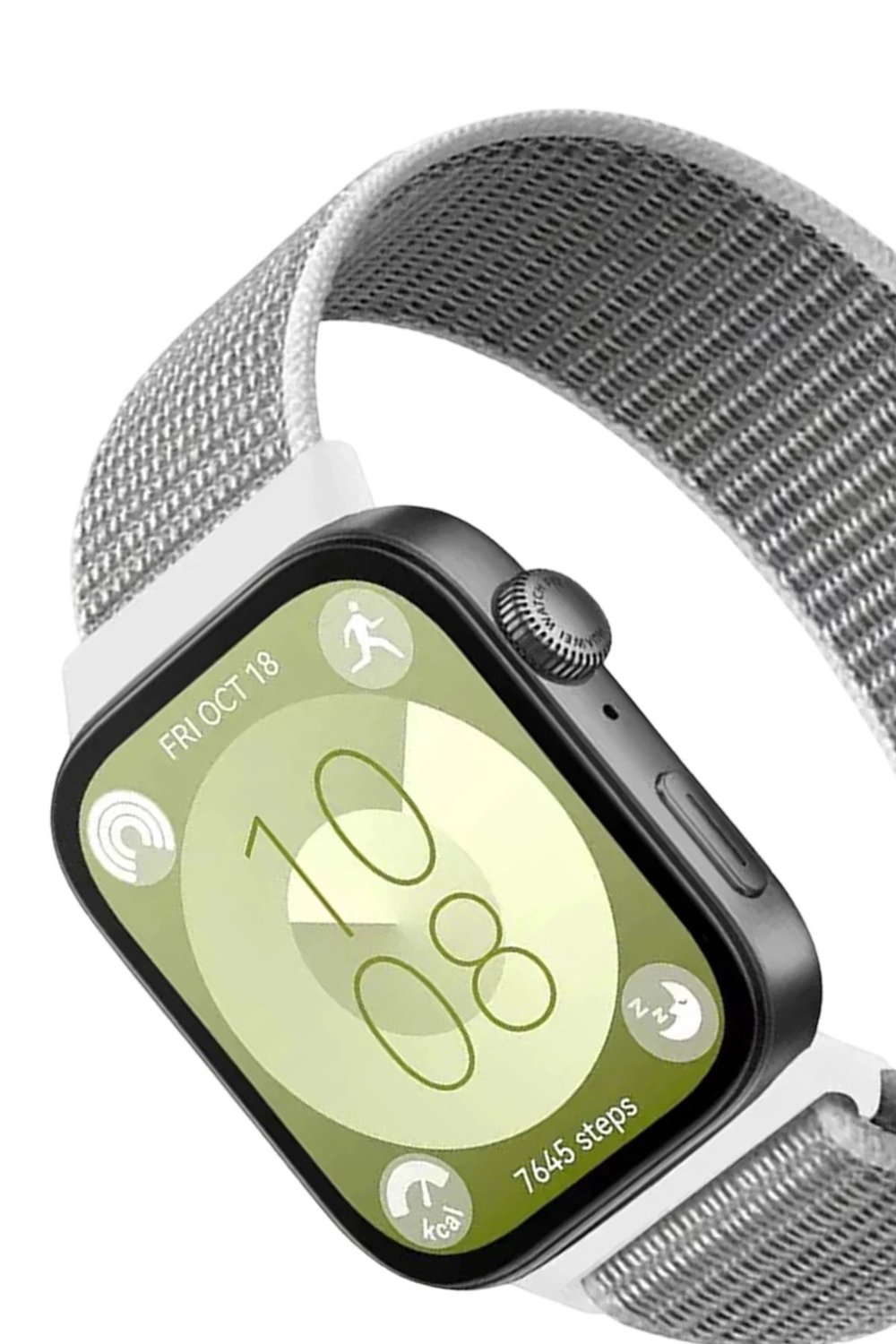 Mey İthalat®  Huawei Fit 4 Hasırlı Cırtcırtlı Kordon - Beyaz