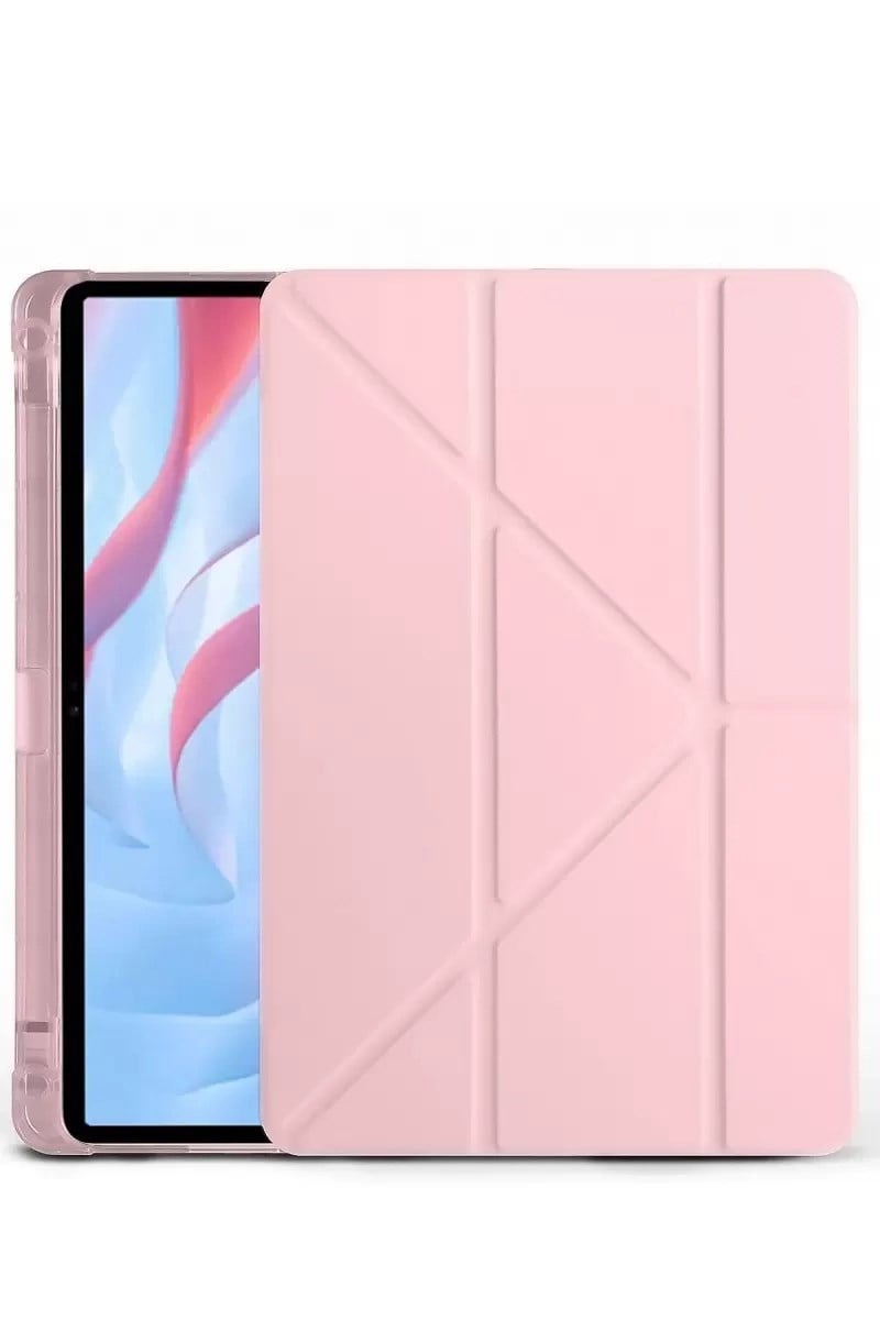 Mey İthalat®  Huawei Honor Pad X9A Kalemlikli Mars Tablet Kılıfı - Rose Gold