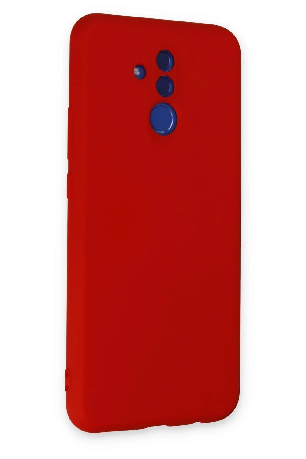 Mey İthalat®  Huawei Mate 20 Lite Kılıf Nano içi Kadife Silikon - Kırmızı
