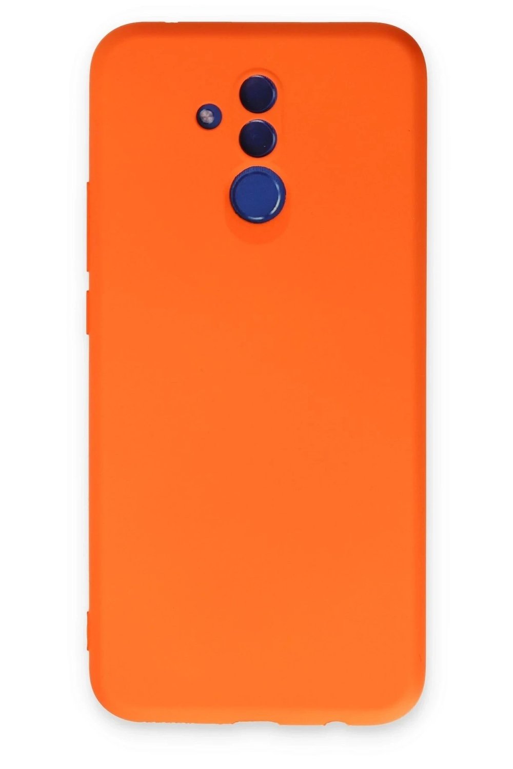 Mey İthalat®  Huawei Mate 20 Lite Kılıf Nano içi Kadife Silikon - Turuncu