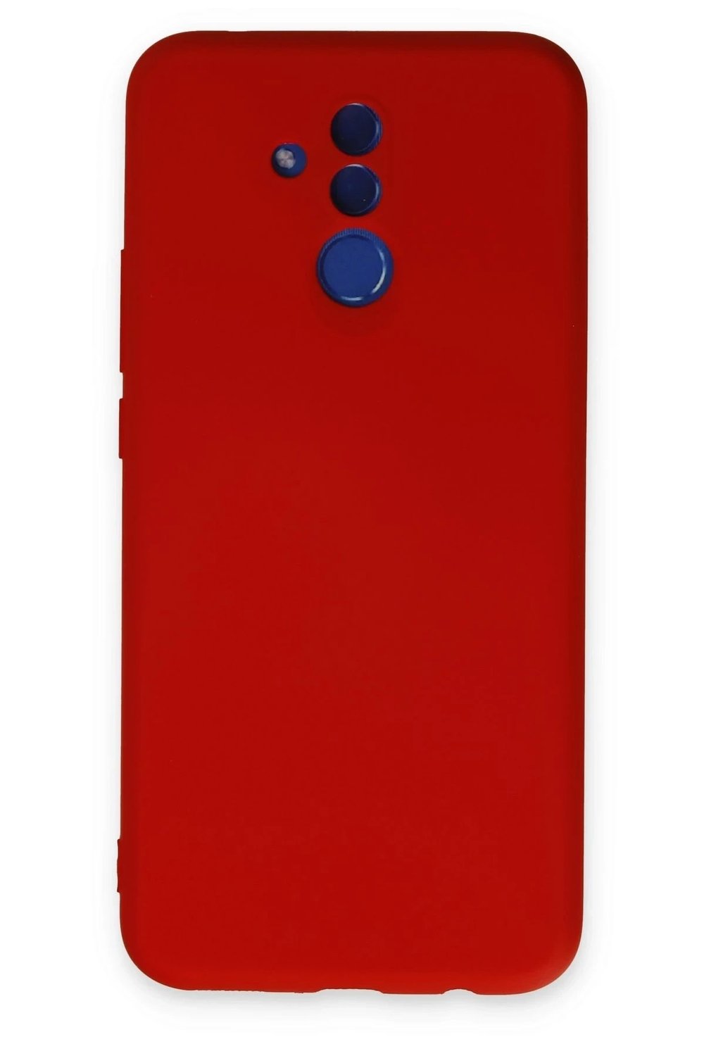 Mey İthalat®  Huawei Mate 20 Lite Kılıf Nano içi Kadife Silikon - Kırmızı
