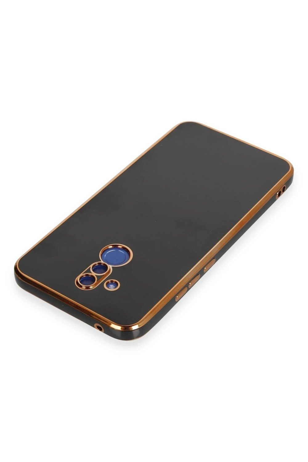 Mey İthalat®  Huawei Mate 20 Lite Kılıf Volet Silikon - Siyah
