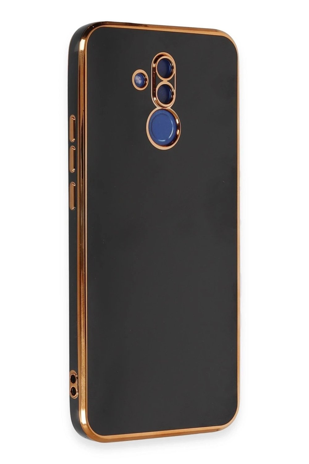 Mey İthalat®  Huawei Mate 20 Lite Kılıf Volet Silikon - Siyah