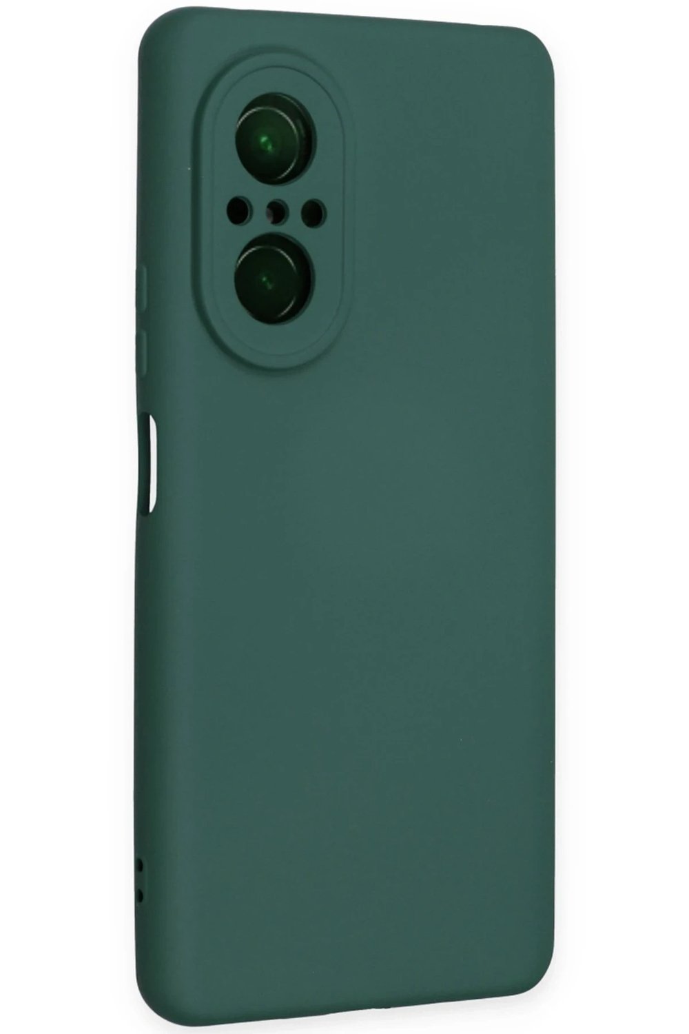 Mey İthalat®  Huawei Nova 9 SE Kılıf Nano içi Kadife Silikon - Koyu Yeşil