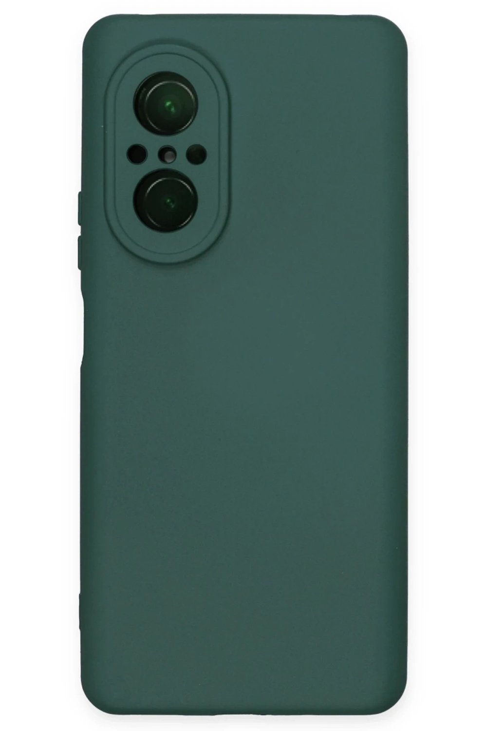 Mey İthalat®  Huawei Nova 9 SE Kılıf Nano içi Kadife Silikon - Koyu Yeşil