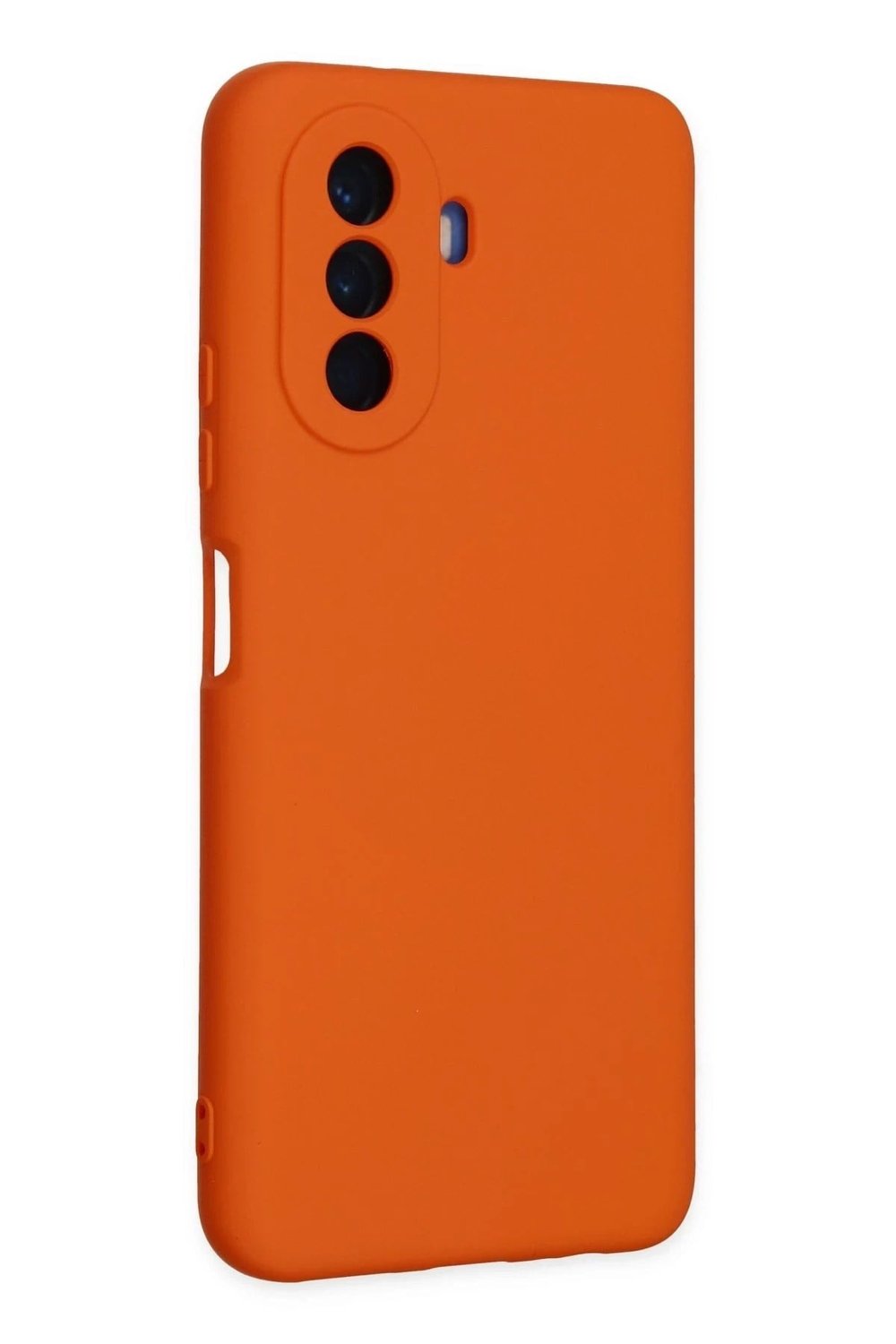 Mey İthalat®  Huawei Nova Y70 Kılıf Nano içi Kadife Silikon - Turuncu