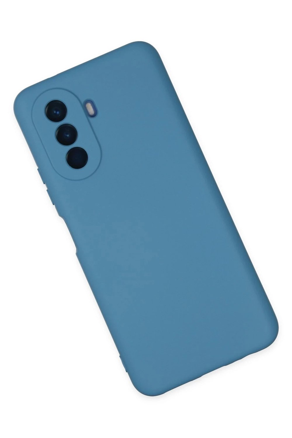 Mey İthalat®  Huawei Nova Y70 Kılıf Nano içi Kadife Silikon - Mavi