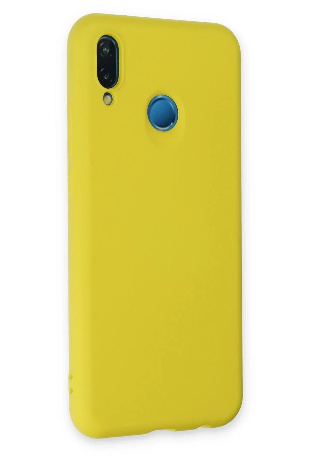 Mey İthalat®  Huawei P20 Lite Kılıf Nano içi Kadife Silikon - Sarı