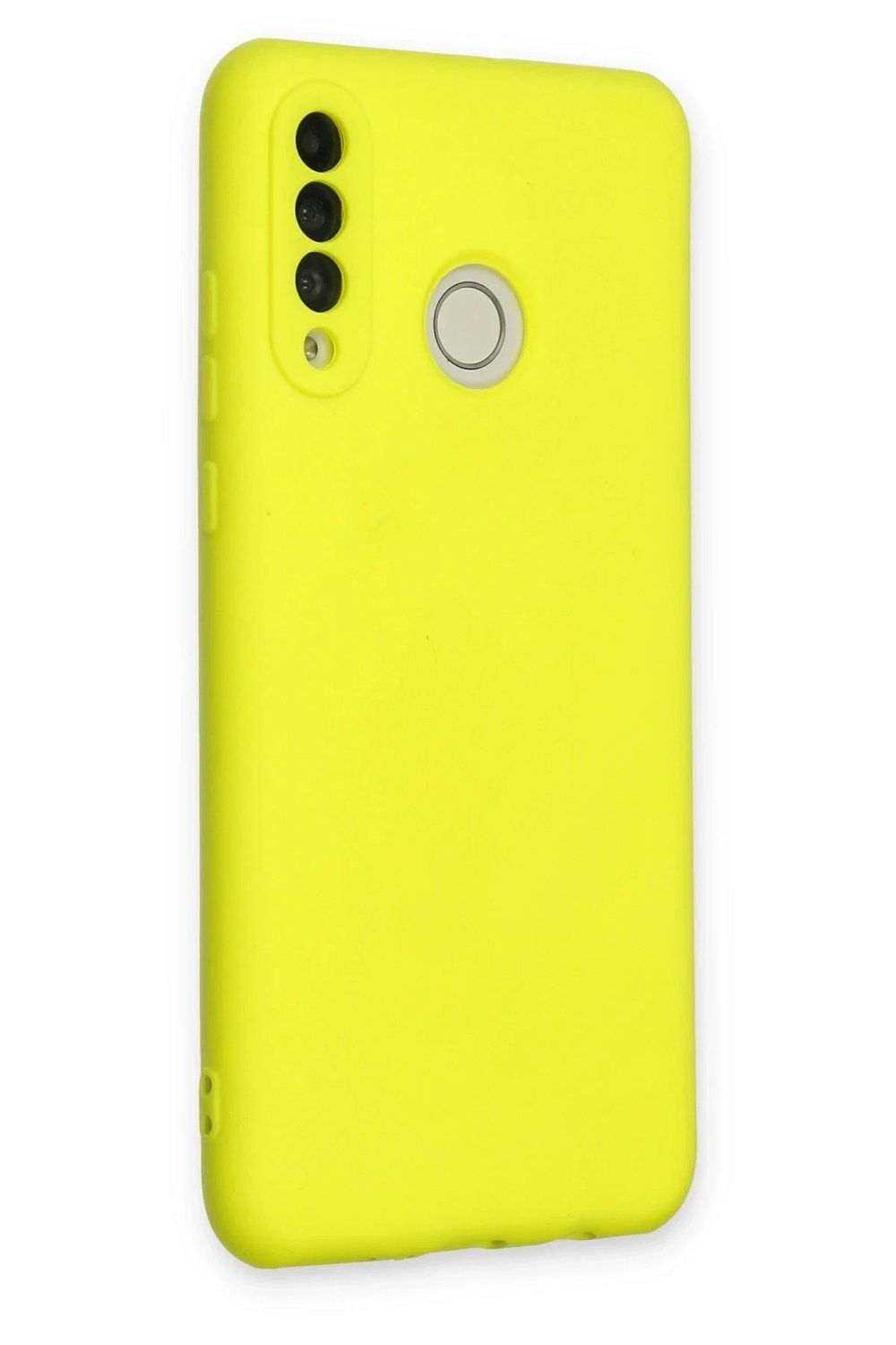 Mey İthalat®  Huawei P30 Lite Kılıf Nano içi Kadife Silikon - Sarı