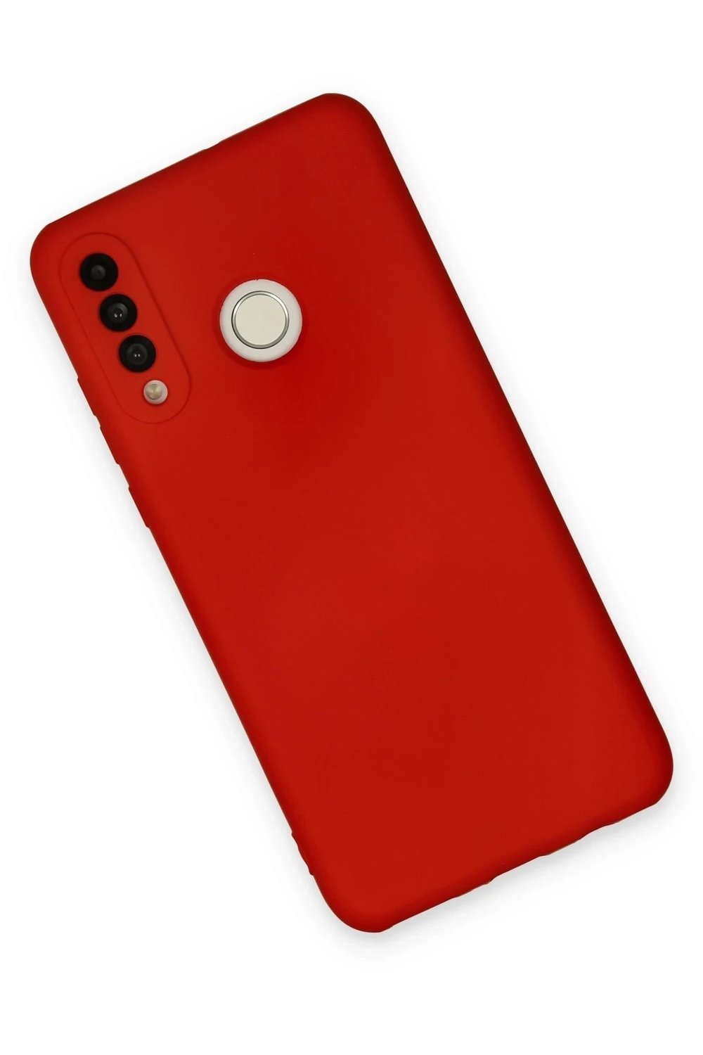 Mey İthalat®  Huawei P30 Lite Kılıf Nano içi Kadife Silikon - Kırmızı