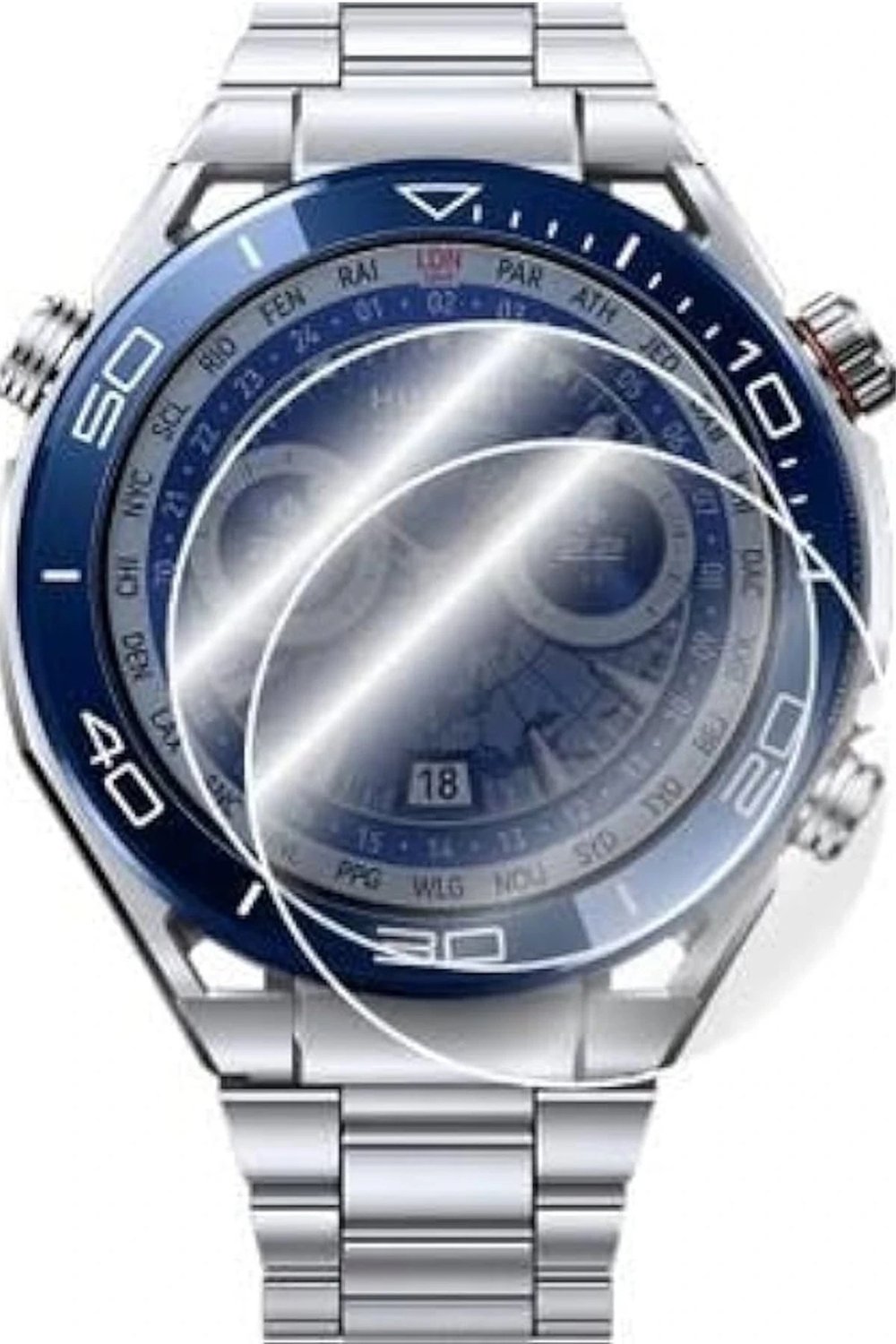 Mey İthalat®  Huawei Watch Ultimate Polymer Nano Ekran Koruyucu - Şeffaf