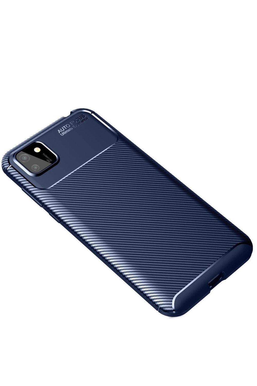 Mey İthalat®  Huawei Y5P Kılıf Auto Focus Karbon Kapak - Lacivert