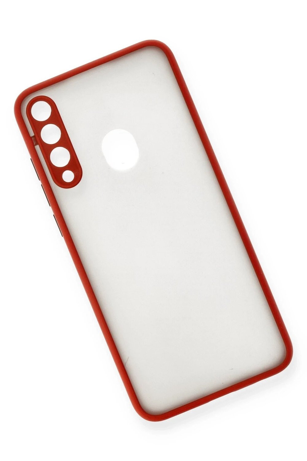 Mey İthalat®  Huawei Y6P Kılıf Montreal Silikon Kapak - Kırmızı