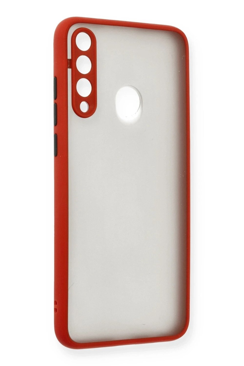 Mey İthalat®  Huawei Y6P Kılıf Montreal Silikon Kapak - Kırmızı