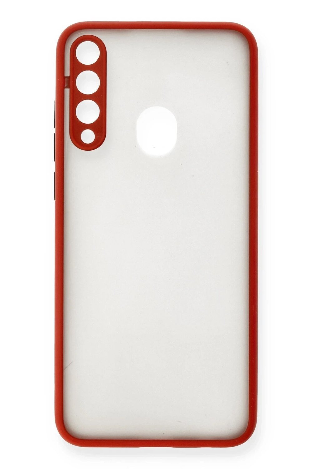 Mey İthalat®  Huawei Y6P Kılıf Montreal Silikon Kapak - Kırmızı