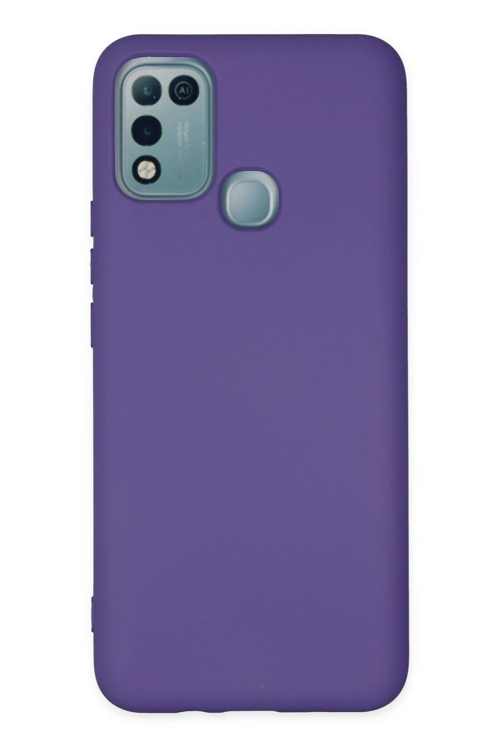 Mey İthalat®  İnfinix Hot 10 Play Kılıf Nano içi Kadife Silikon - Mor