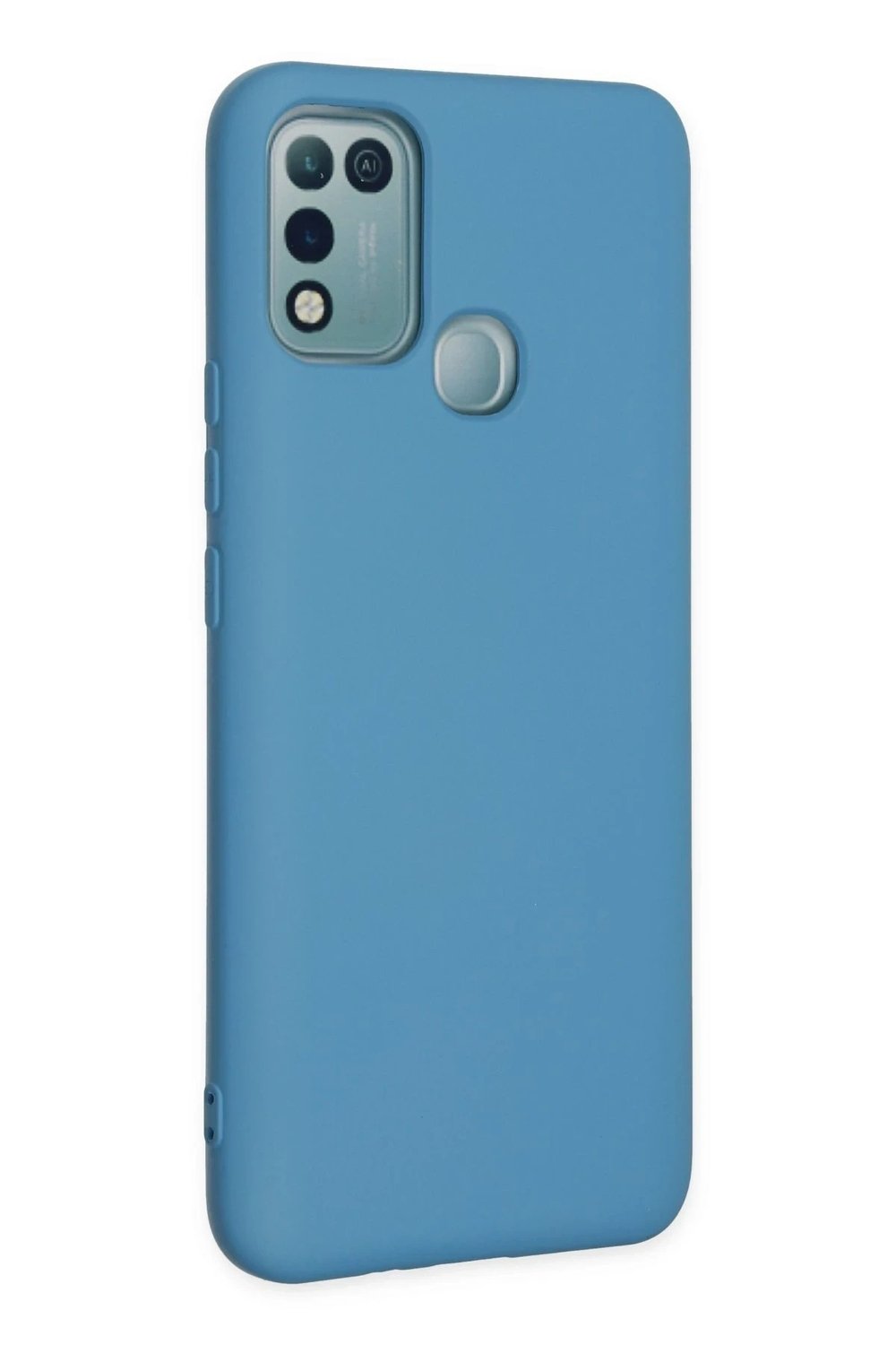 Mey İthalat®  İnfinix Hot 10 Play Kılıf Nano içi Kadife Silikon - Mavi