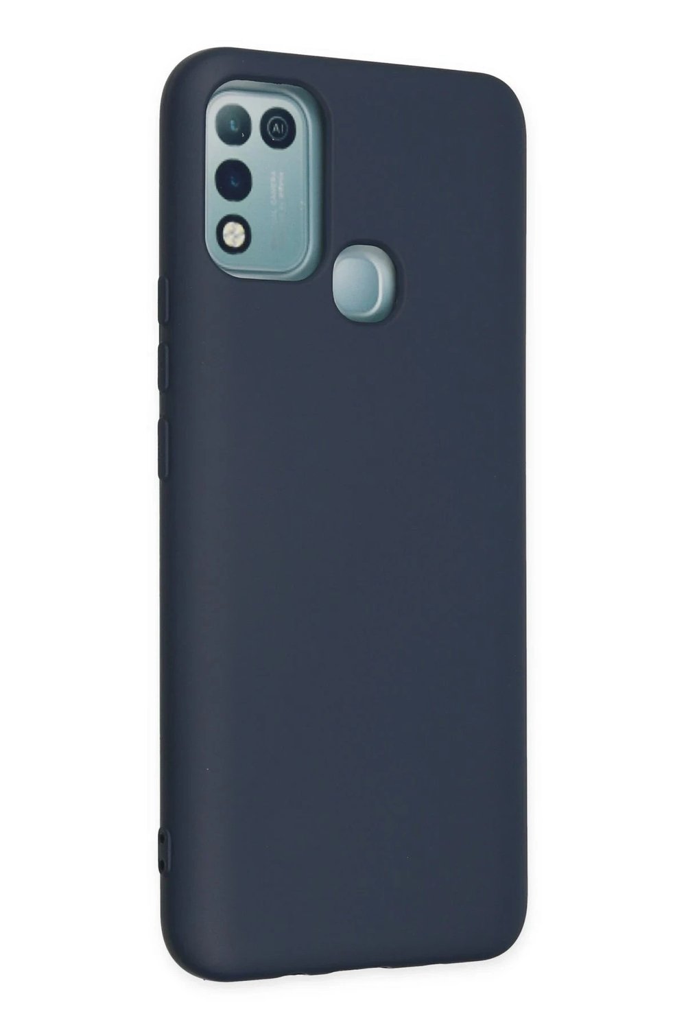 Mey İthalat®  İnfinix Hot 10 Play Kılıf Nano içi Kadife Silikon - Lacivert