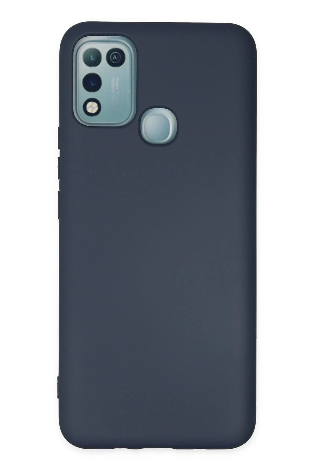Mey İthalat®  İnfinix Hot 10 Play Kılıf Nano içi Kadife Silikon - Lacivert