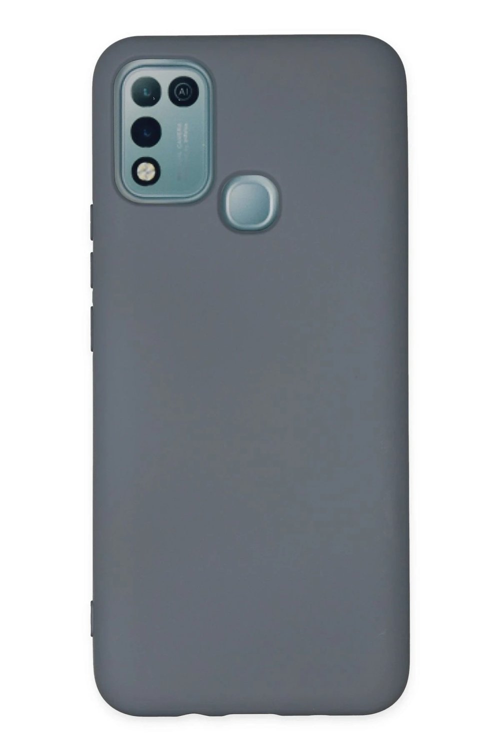 Mey İthalat®  İnfinix Hot 10 Play Kılıf Nano içi Kadife Silikon - Gri