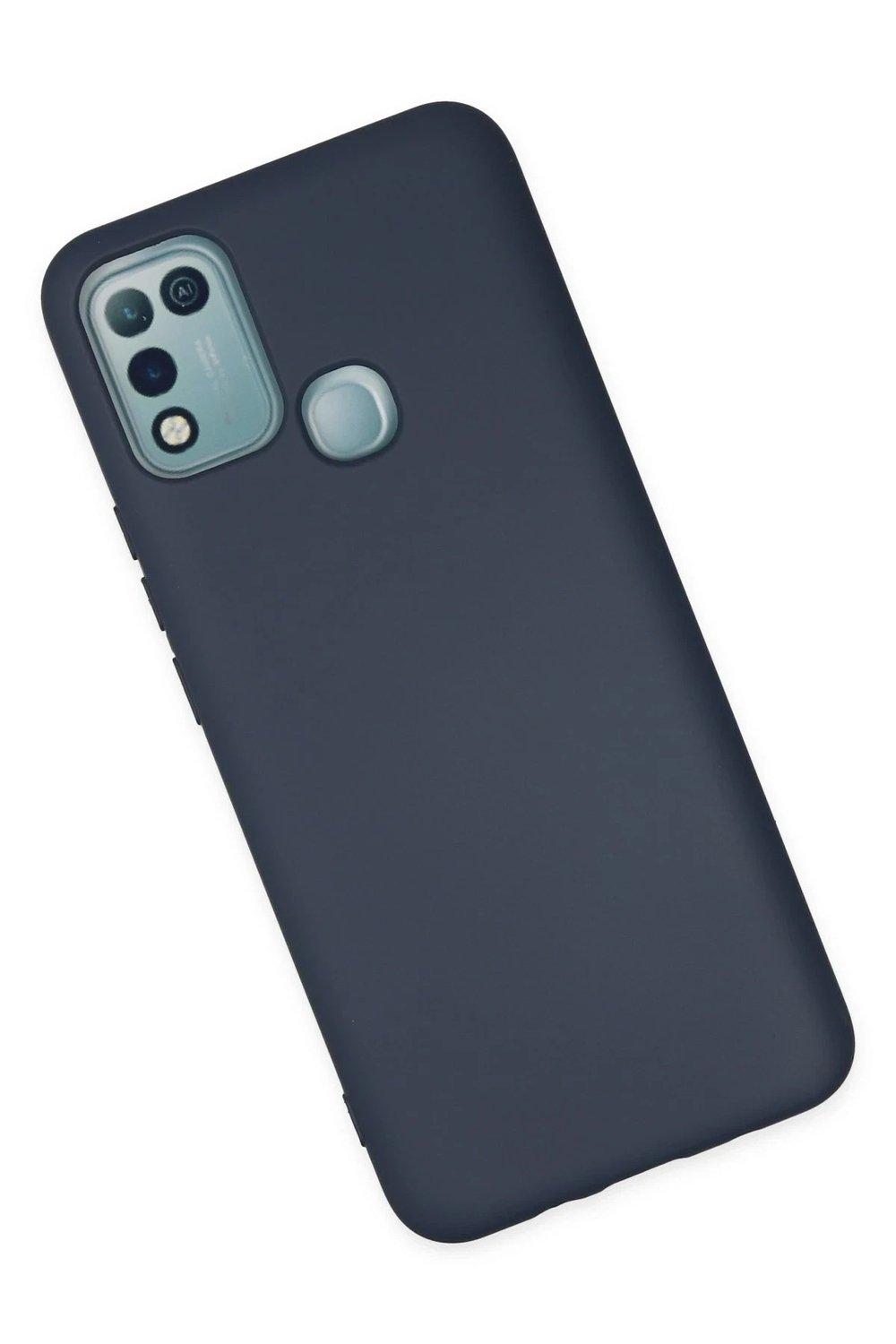 Mey İthalat®  İnfinix Hot 10 Play Kılıf Nano içi Kadife Silikon - Lacivert