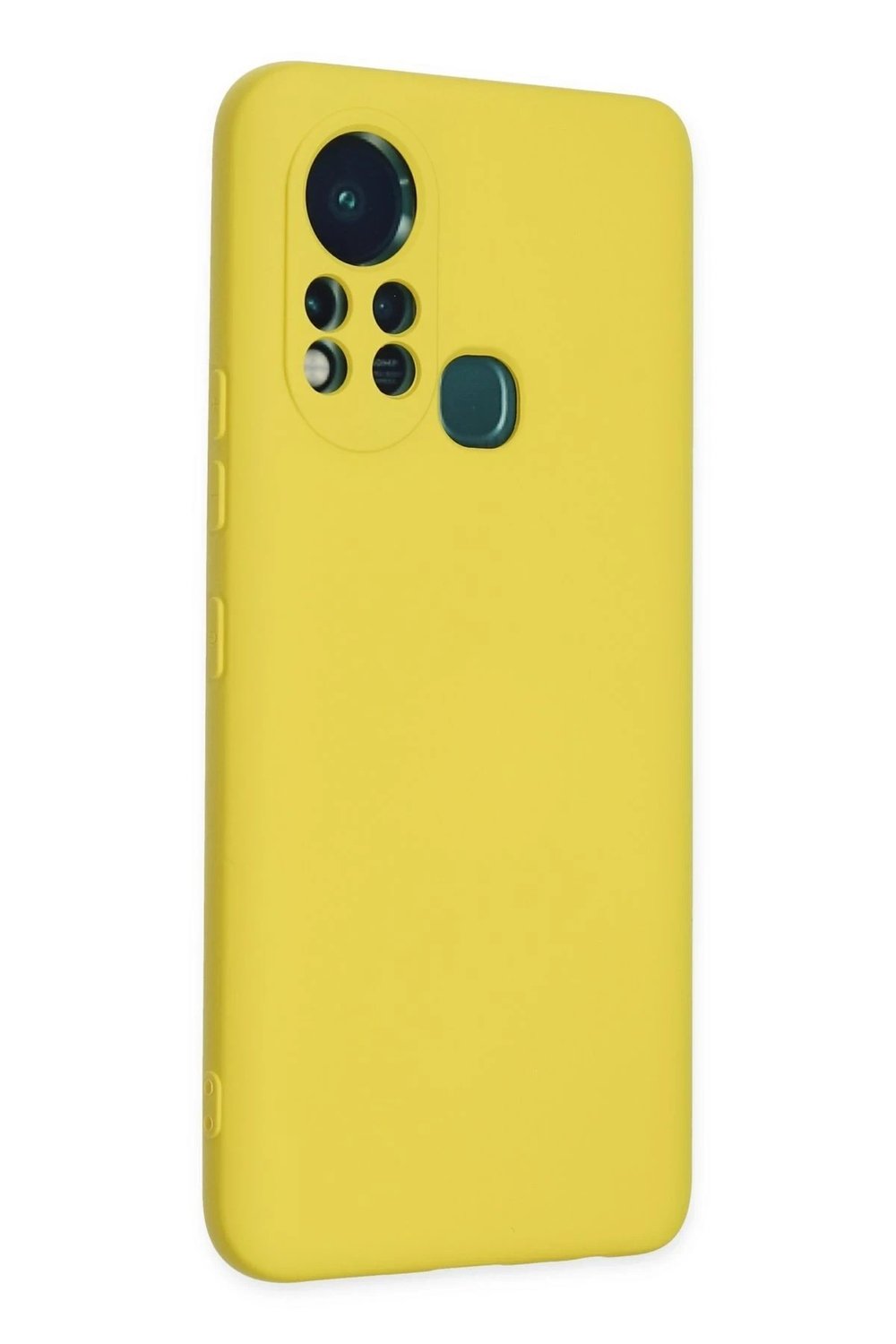Mey İthalat®  İnfinix Hot 11s Kılıf Nano içi Kadife Silikon - Sarı