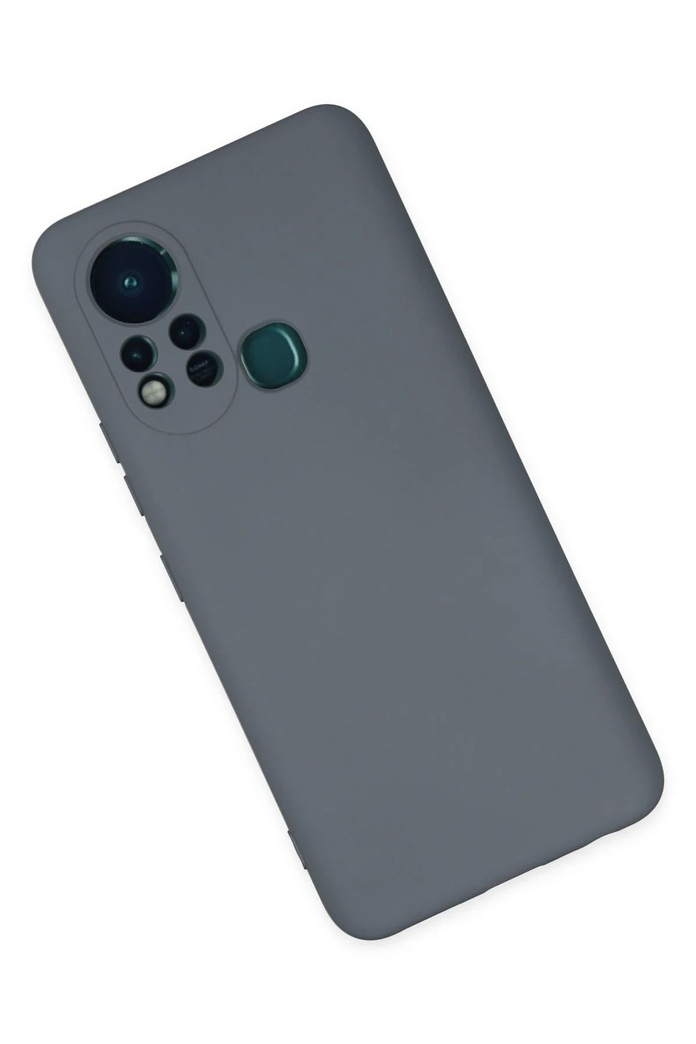 Mey İthalat®  İnfinix Hot 11s Kılıf Nano içi Kadife Silikon - Gri