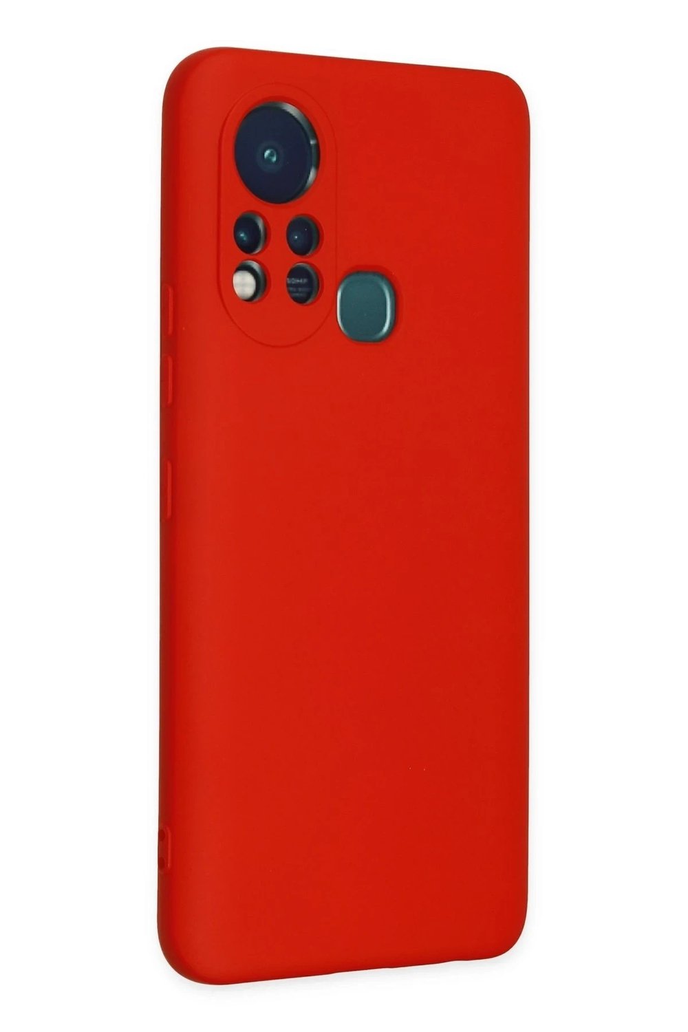 Mey İthalat®  İnfinix Hot 11s Kılıf Nano içi Kadife Silikon - Kırmızı