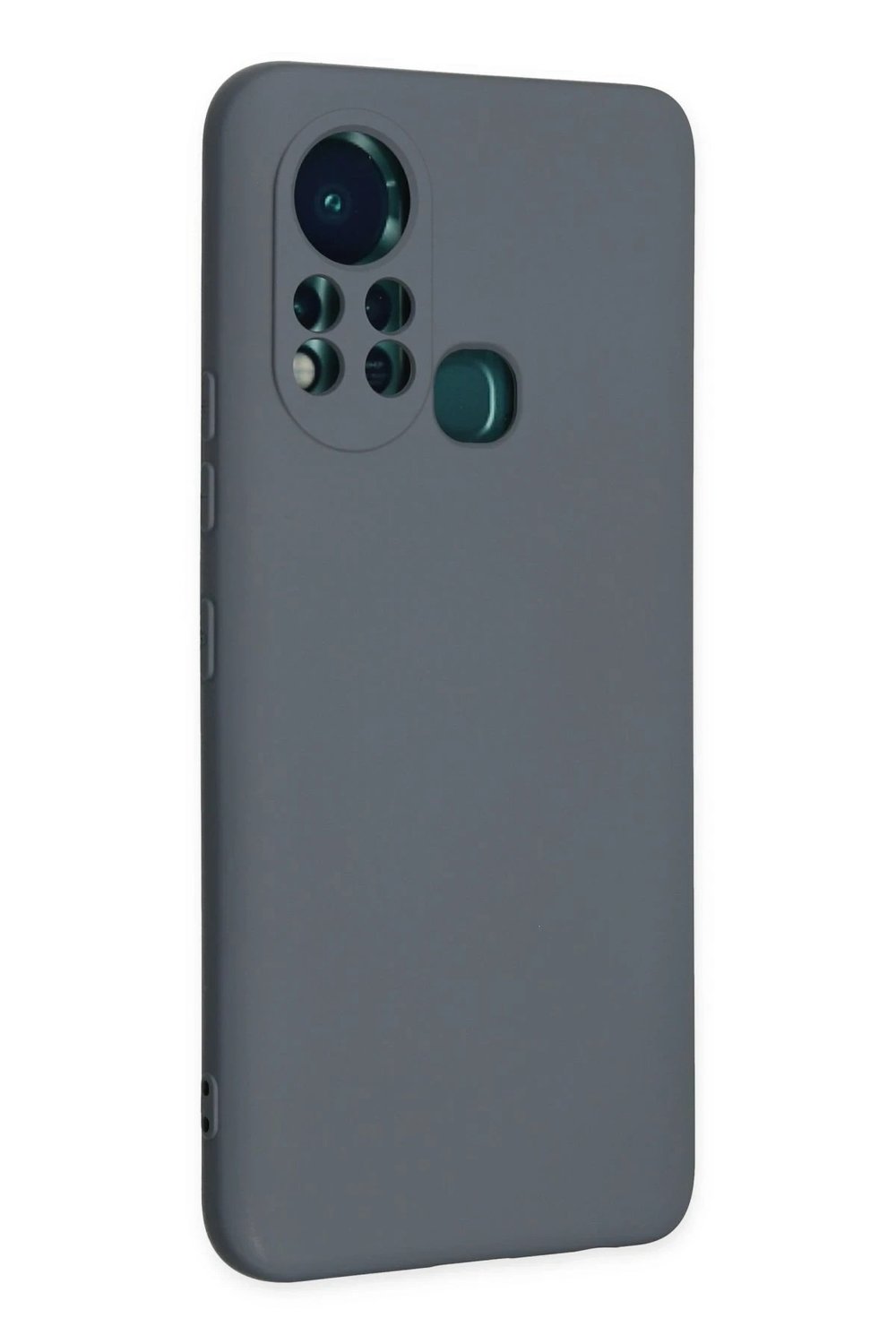 Mey İthalat®  İnfinix Hot 11s Kılıf Nano içi Kadife Silikon - Gri