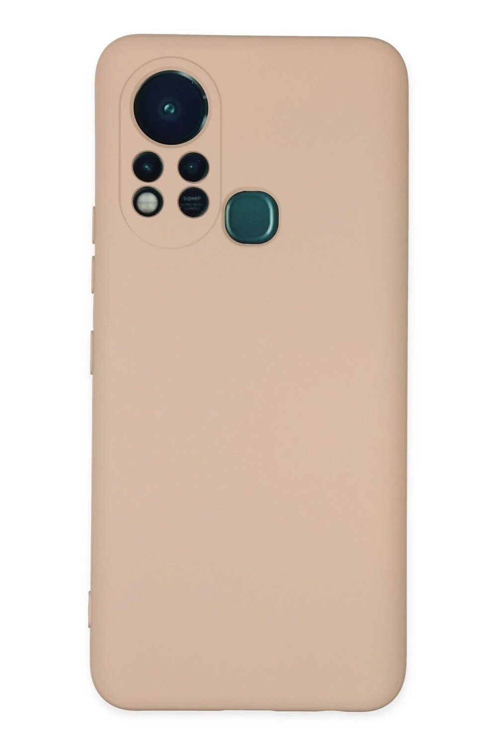 Mey İthalat®  İnfinix Hot 11s Kılıf Nano içi Kadife Silikon - Pudra