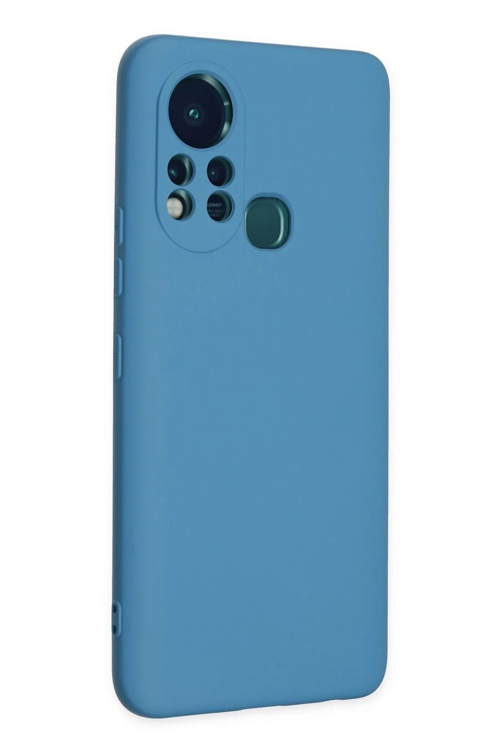 Mey İthalat®  İnfinix Hot 11s Kılıf Nano içi Kadife Silikon - Mavi