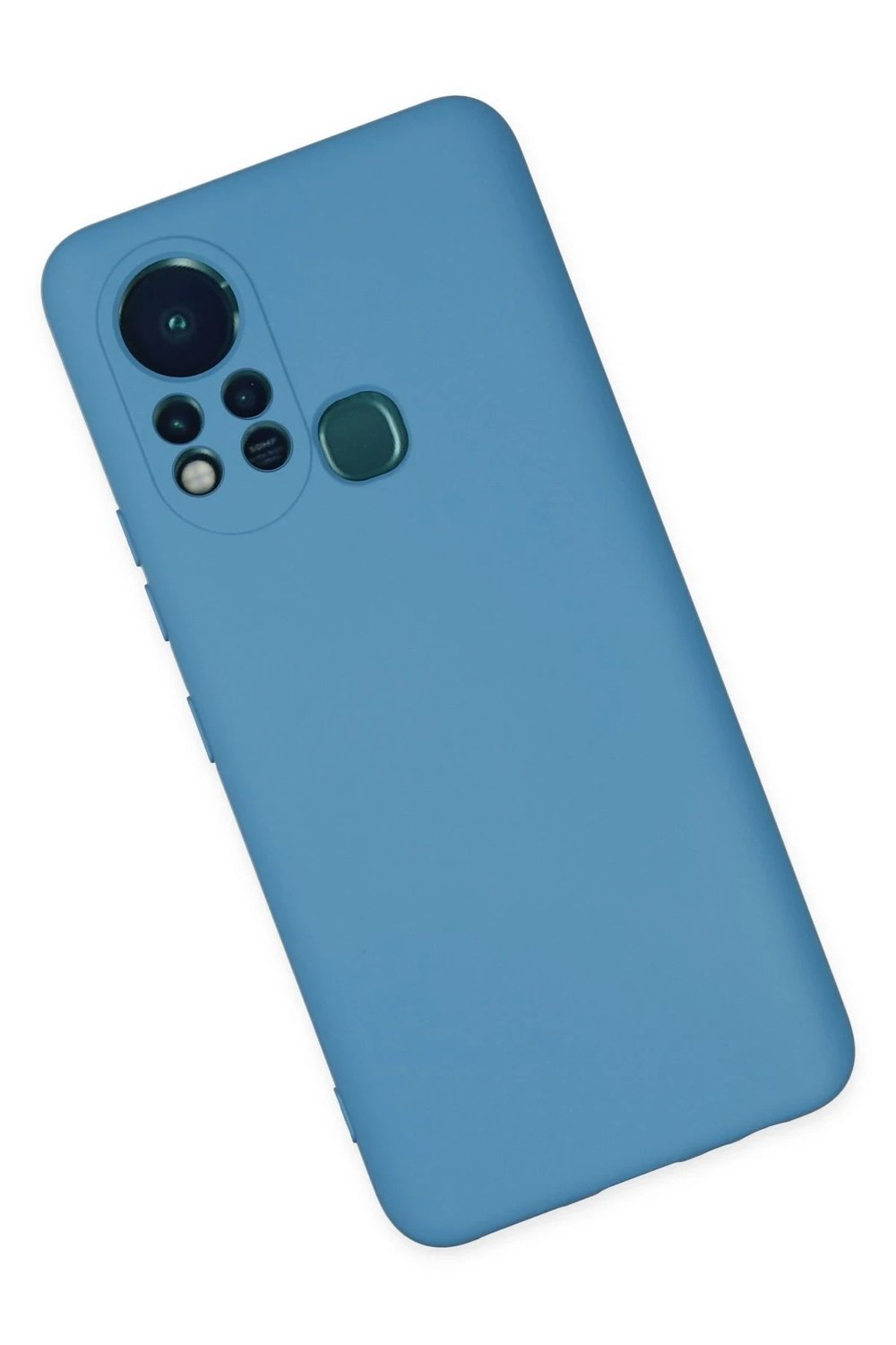 Mey İthalat®  İnfinix Hot 11s Kılıf Nano içi Kadife Silikon - Mavi