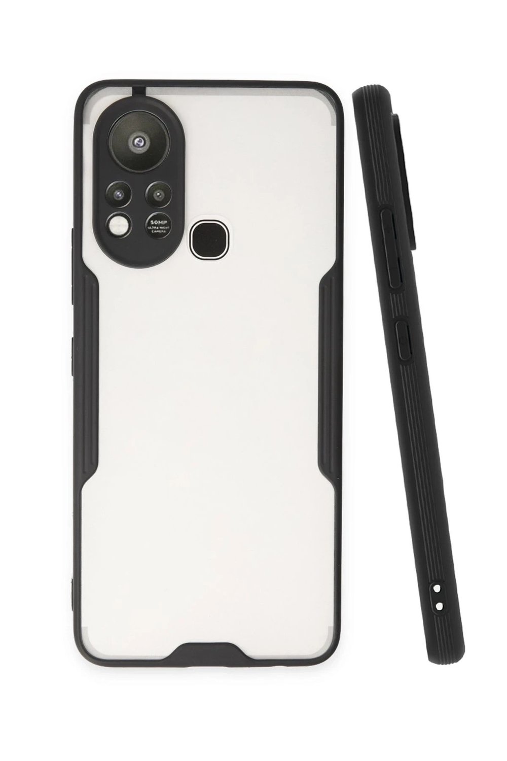 Mey İthalat®  İnfinix Hot 11s Kılıf Platin Silikon - Siyah