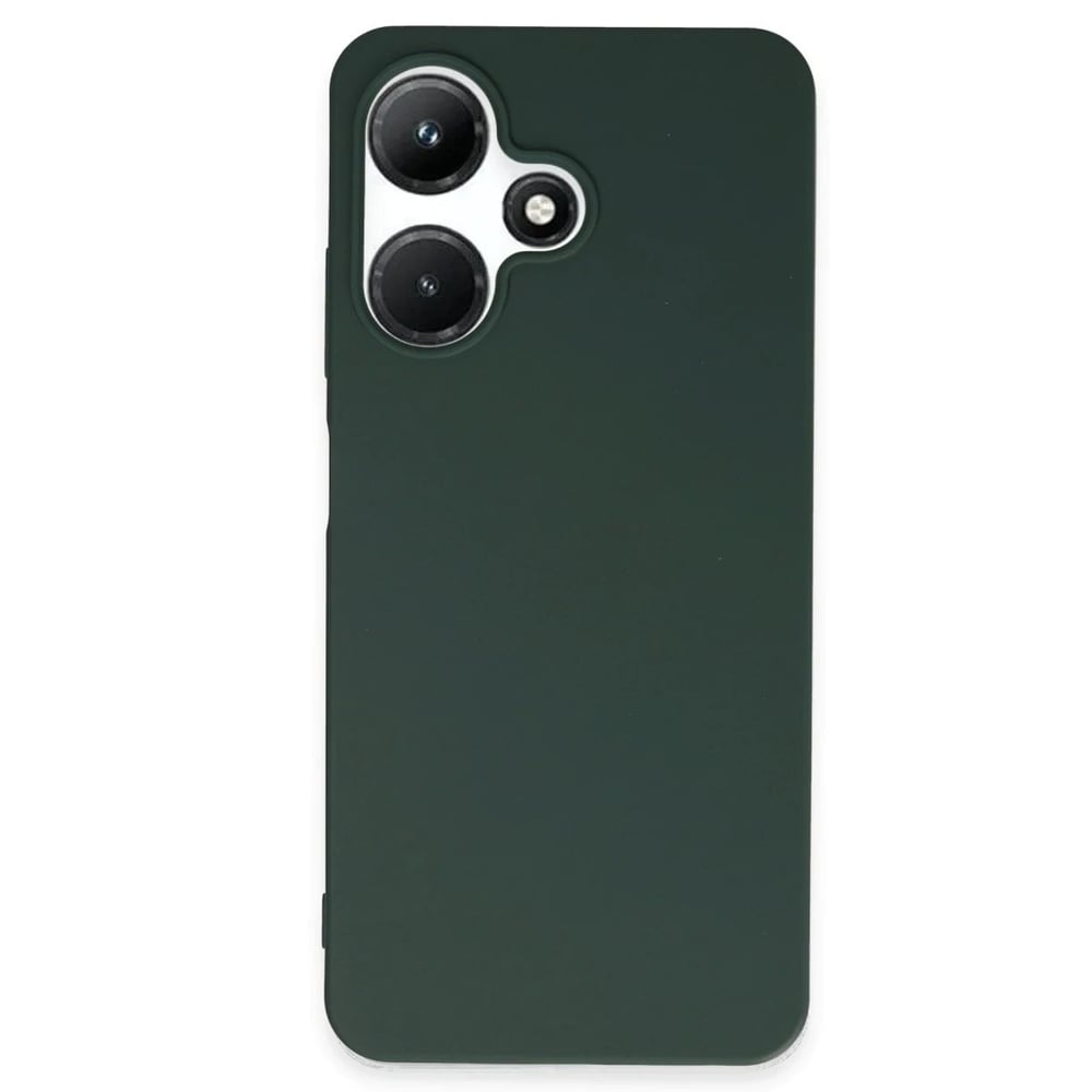 Mey İthalat®  İnfinix Hot 30i Kılıf First Silikon - Koyu Yeşil