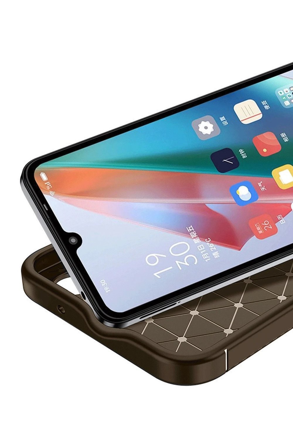 Mey İthalat®  İnfinix Hot 50 Pro Plus 4G Auto Focus Karbon Kapak - Kahverengi