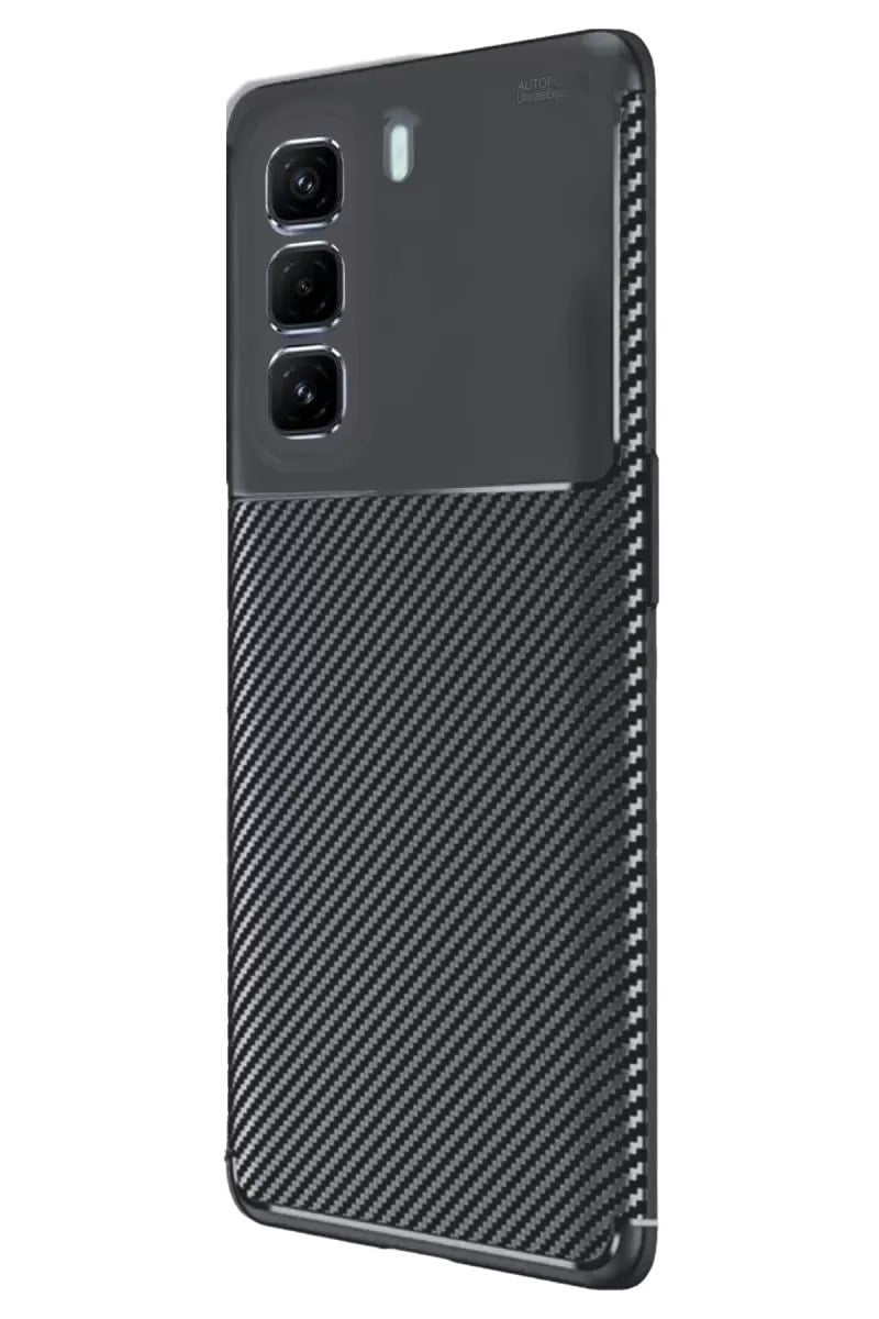 Mey İthalat®  İnfinix Hot 50 Pro Plus 4G Auto Focus Karbon Kapak - Siyah