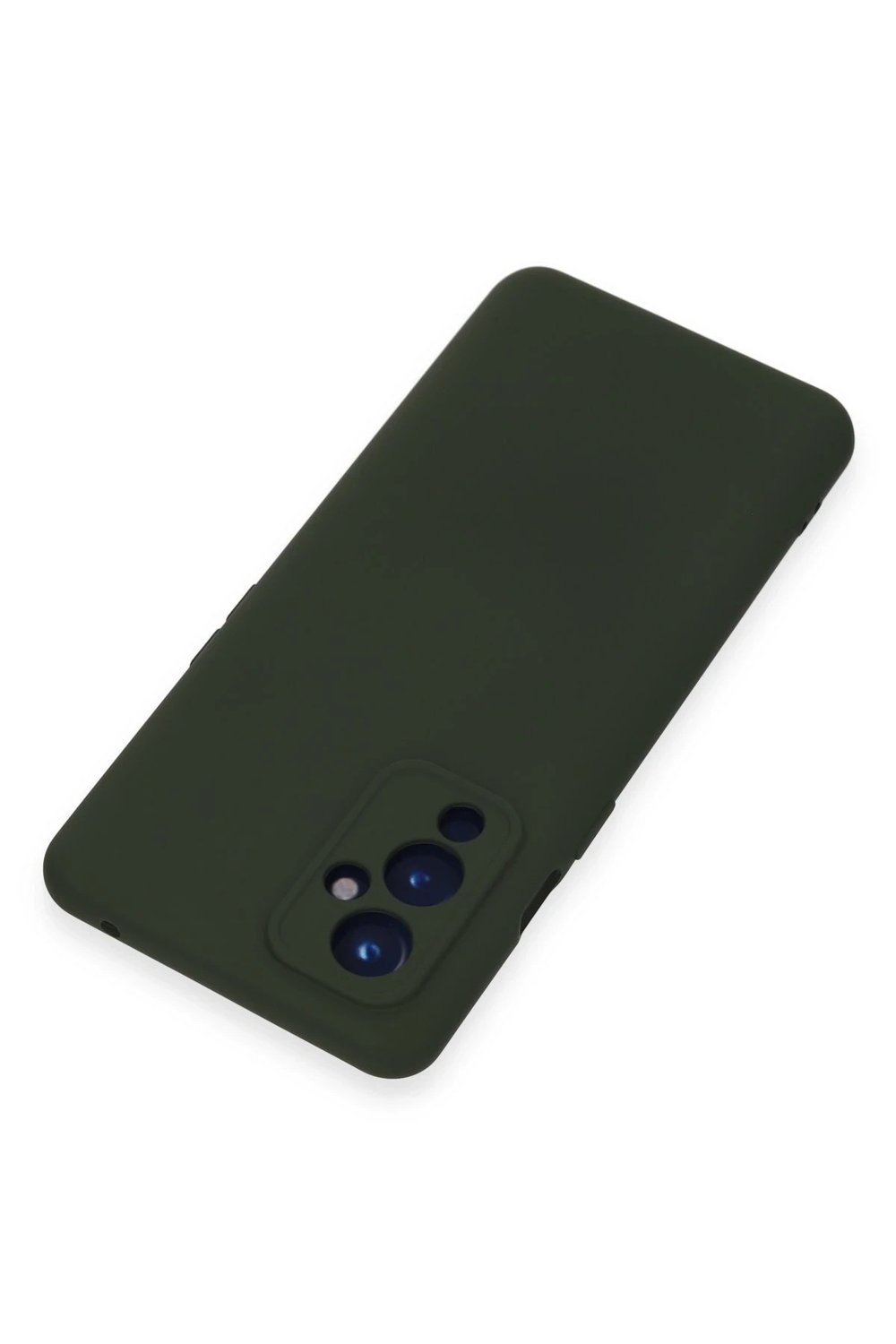 Mey İthalat®  One Plus 9 Kılıf Nano içi Kadife Silikon - Koyu Yeşil