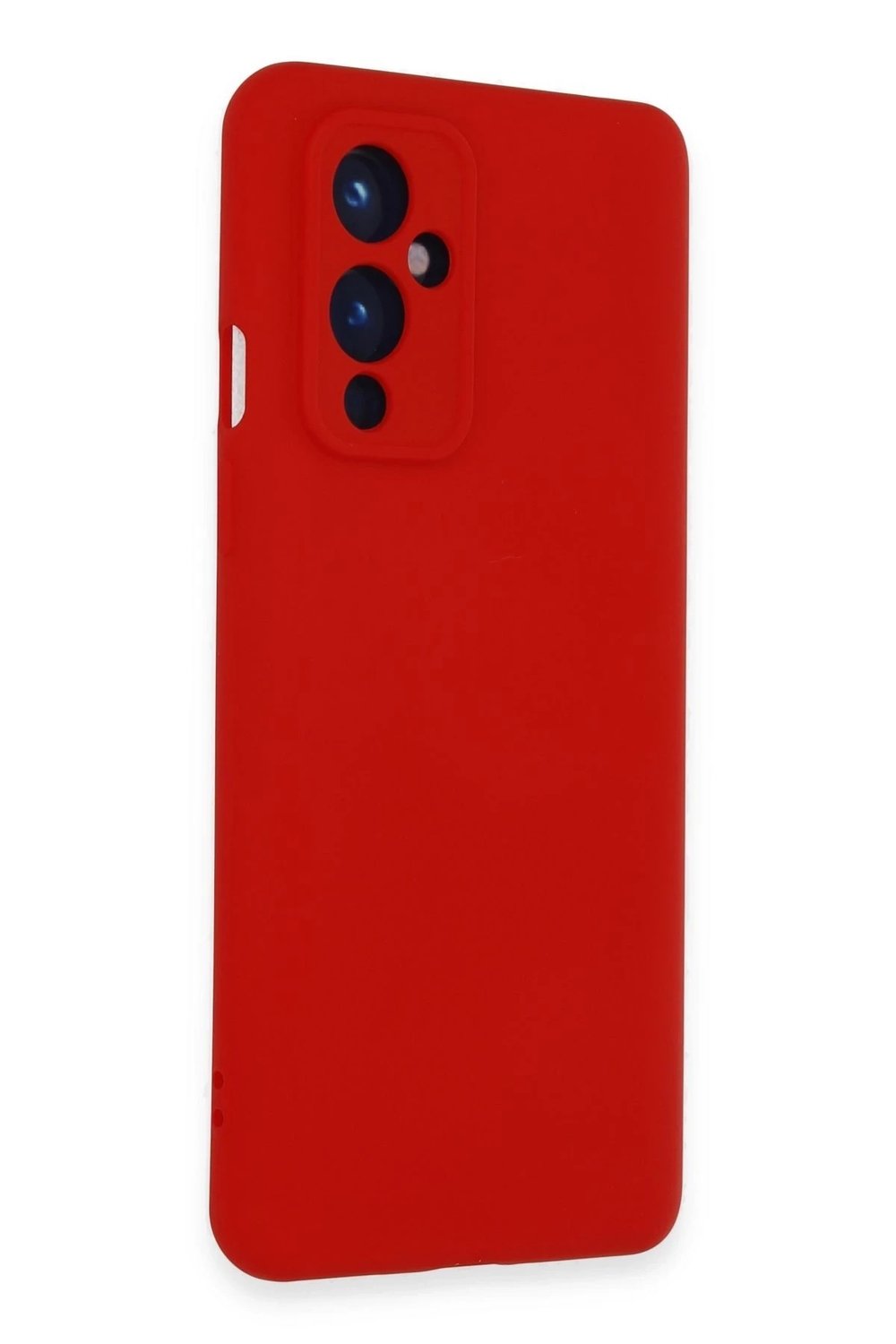 Mey İthalat®  One Plus 9 Kılıf Nano içi Kadife Silikon - Kırmızı
