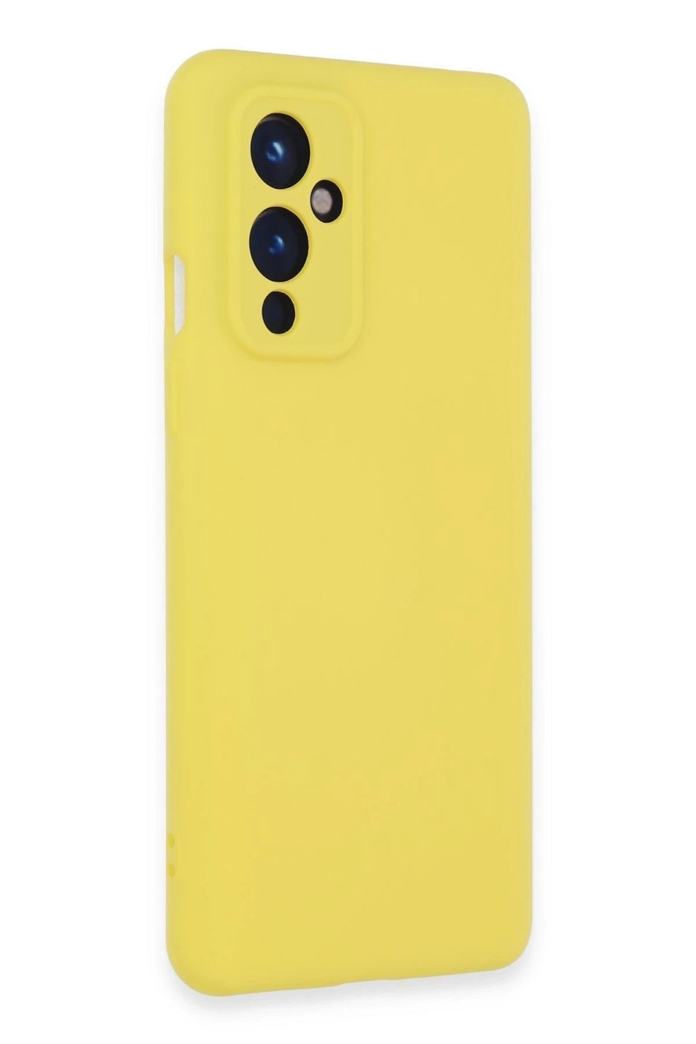 Mey İthalat®  One Plus 9 Kılıf Nano içi Kadife Silikon - Sarı