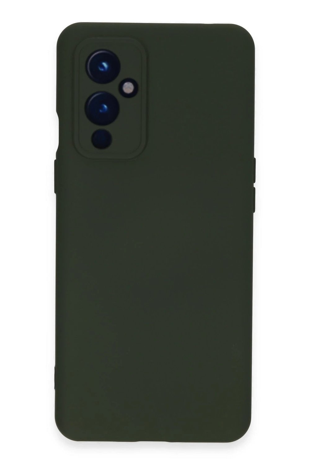 Mey İthalat®  One Plus 9 Kılıf Nano içi Kadife Silikon - Koyu Yeşil