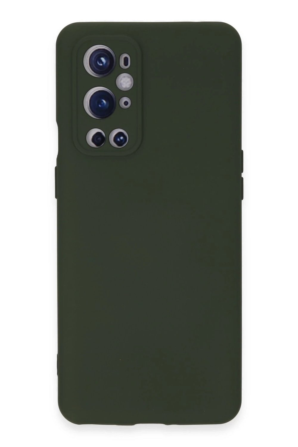 Mey İthalat®  One Plus 9 Pro Kılıf Nano içi Kadife Silikon - Koyu Yeşil