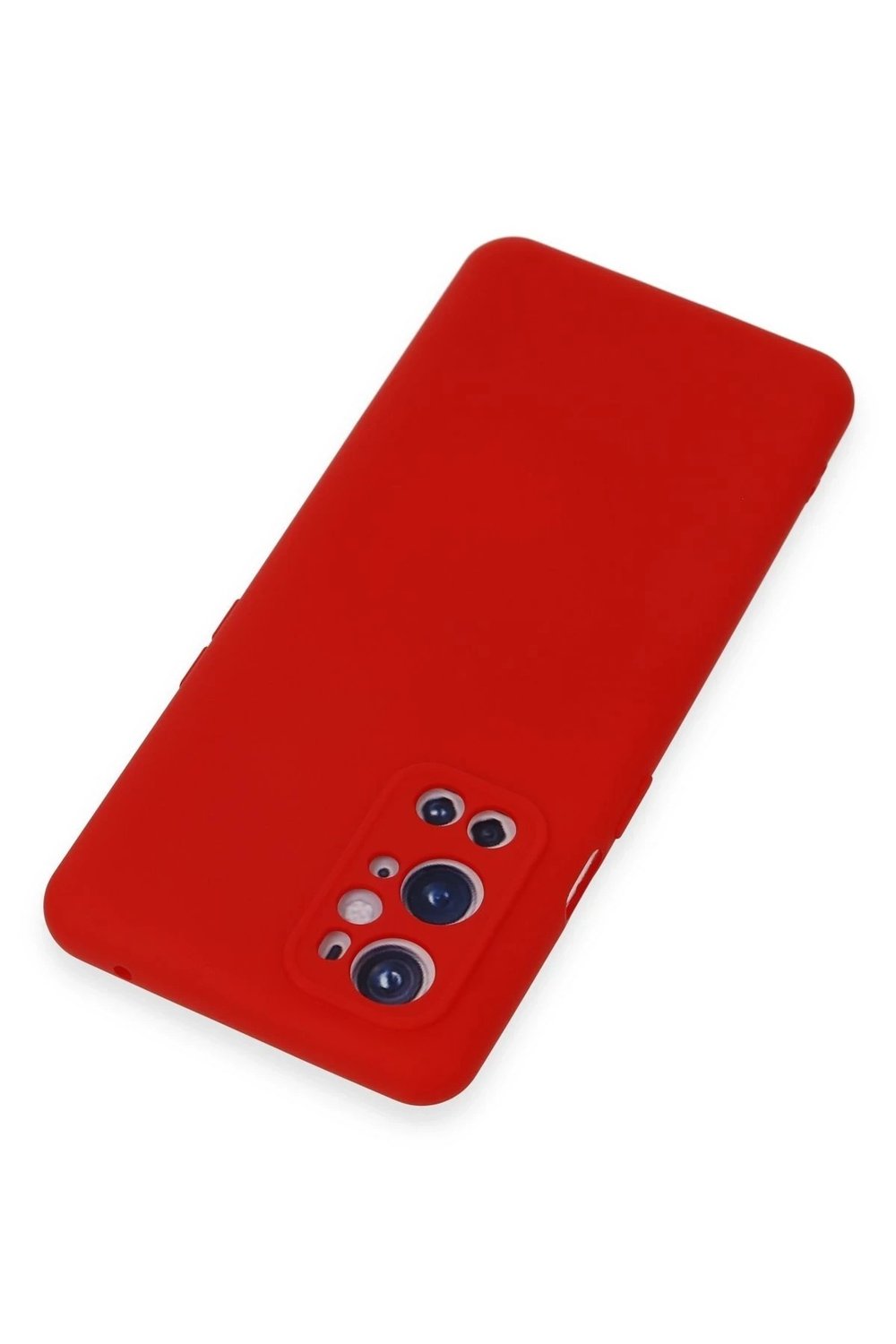 Mey İthalat®  One Plus 9 Pro Kılıf Nano içi Kadife Silikon - Kırmızı