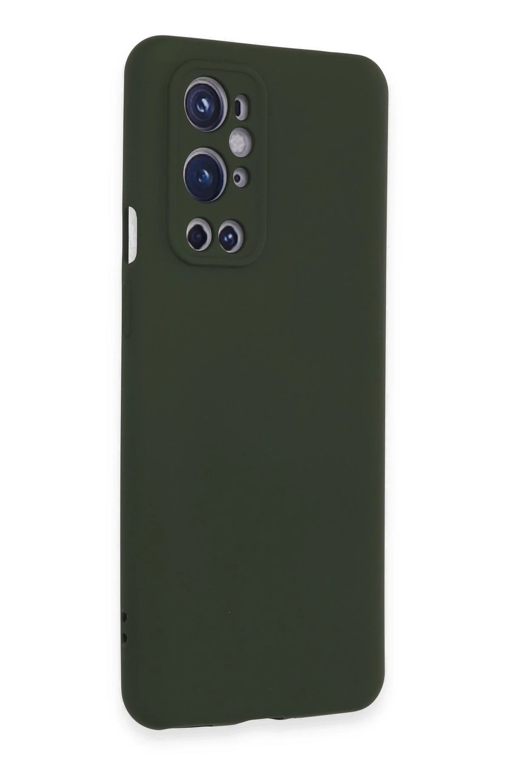 Mey İthalat®  One Plus 9 Pro Kılıf Nano içi Kadife Silikon - Koyu Yeşil