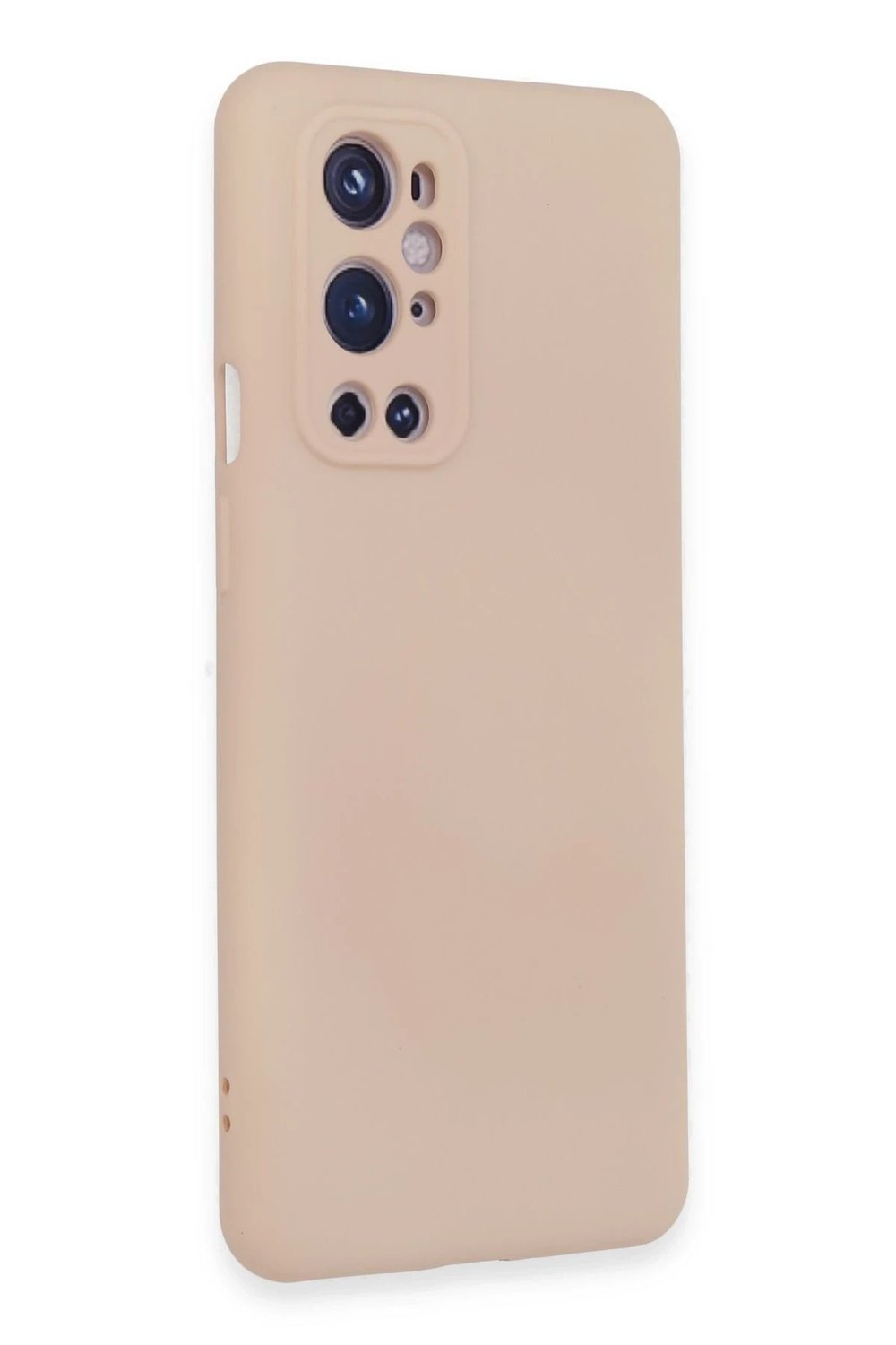 Mey İthalat®  One Plus 9 Pro Kılıf Nano içi Kadife Silikon - Pudra