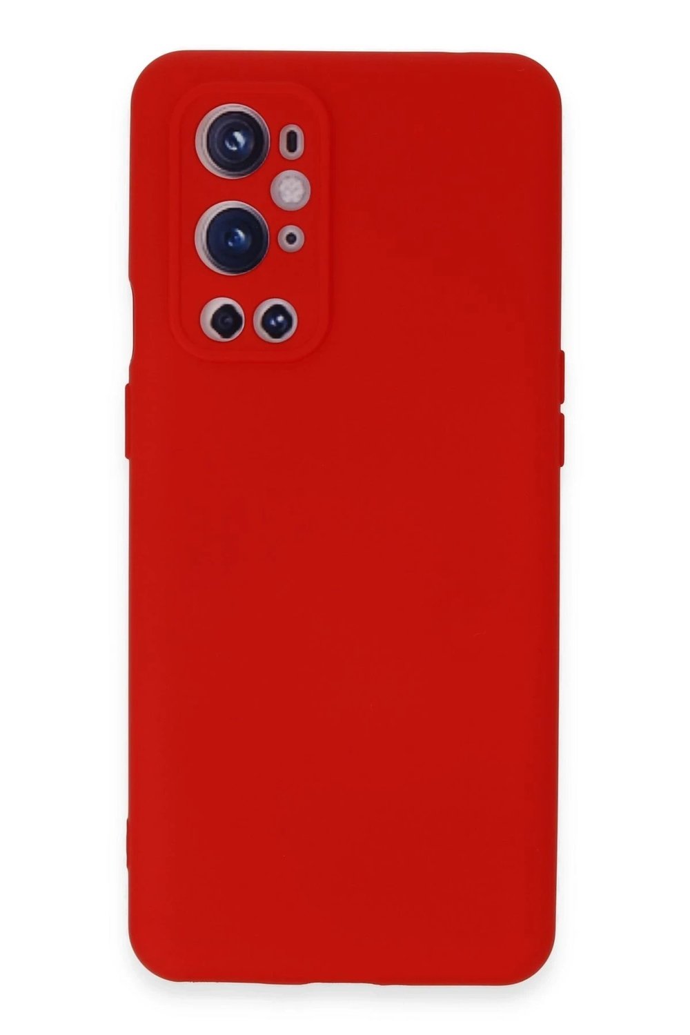 Mey İthalat®  One Plus 9 Pro Kılıf Nano içi Kadife Silikon - Kırmızı