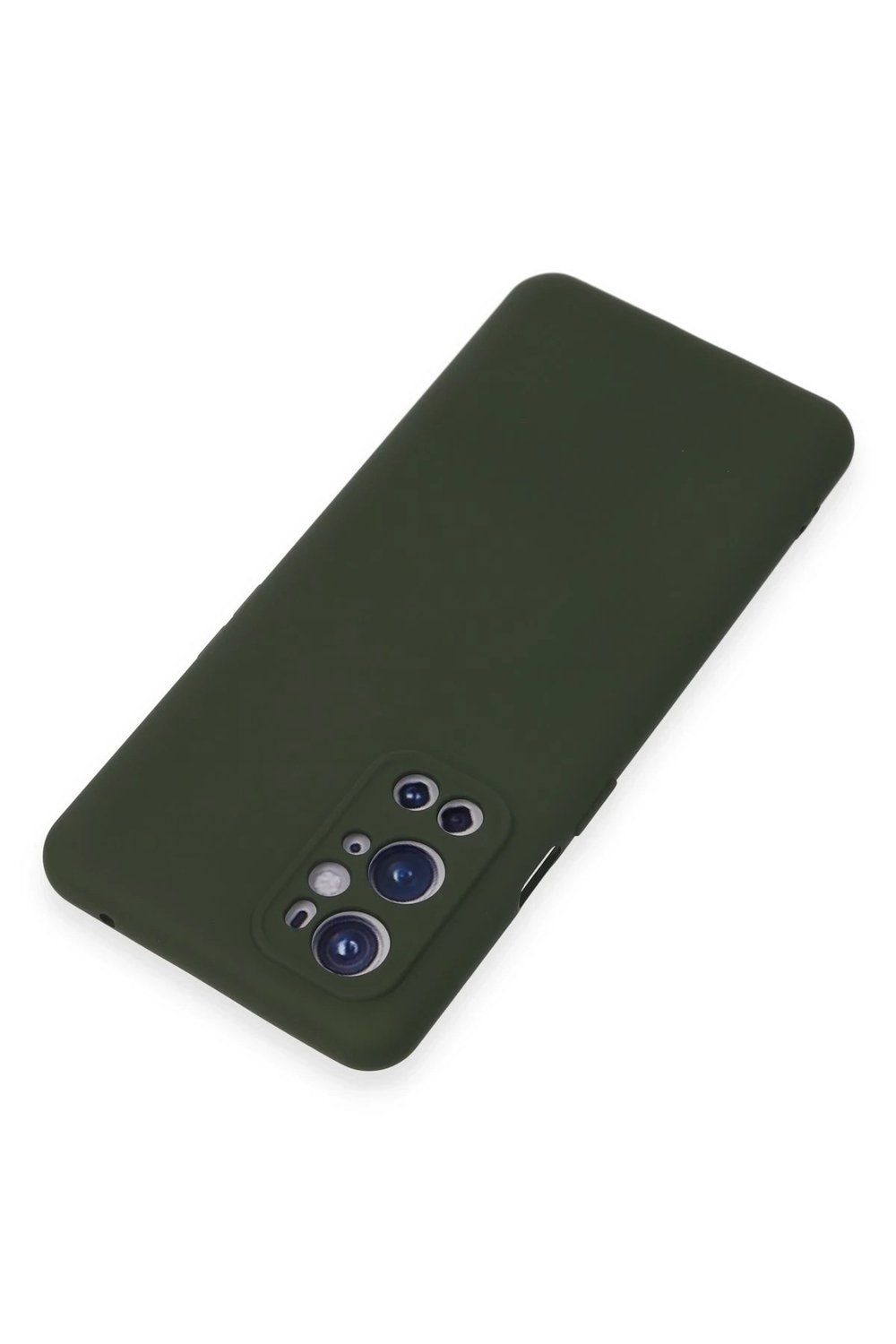 Mey İthalat®  One Plus 9 Pro Kılıf Nano içi Kadife Silikon - Koyu Yeşil