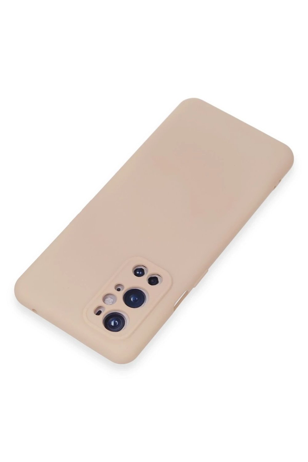 Mey İthalat®  One Plus 9 Pro Kılıf Nano içi Kadife Silikon - Pudra